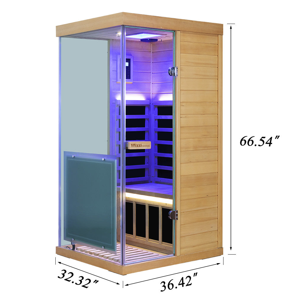 Wizzisaunas 909MX Mini 1 Person Infrared Sauna
