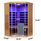 Wizzisaunas SR07 2 Person Red Cedar Far Infrared Sauna