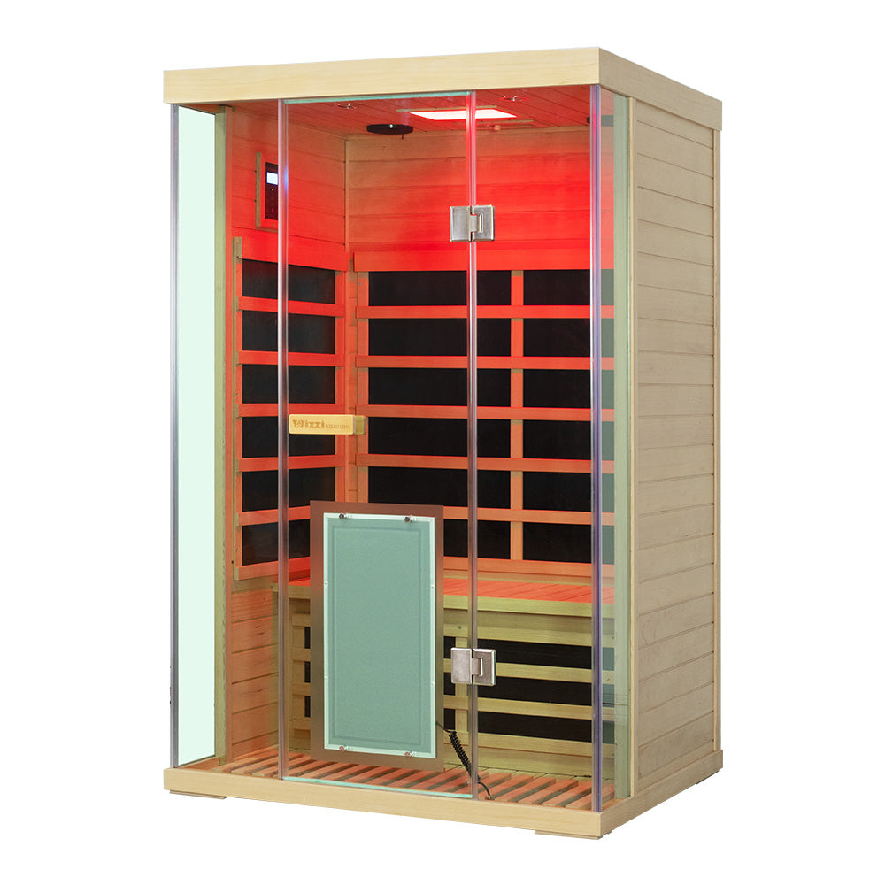 Wizzisaunas SH02 2 Person Hemlock Far Infrared Sauna