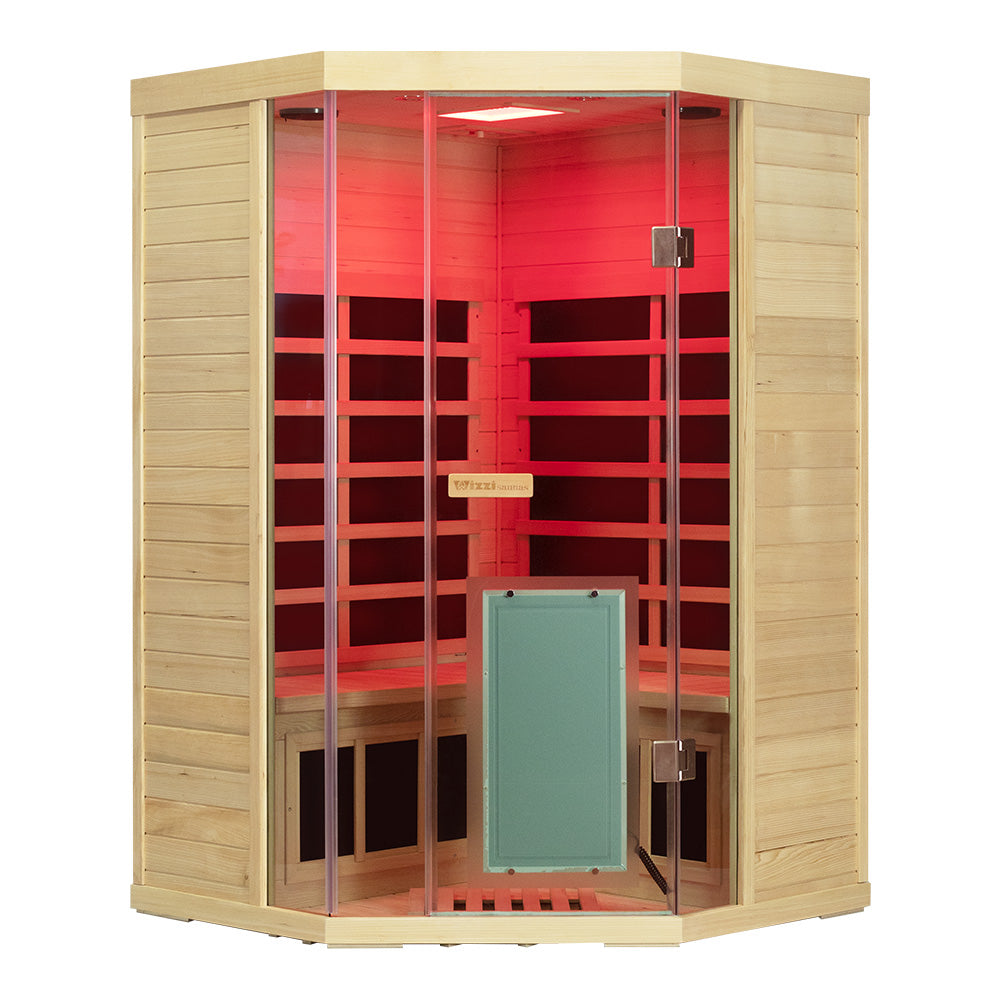 Wizzisaunas SH07 2 Person Hemlock Far Infrared Sauna