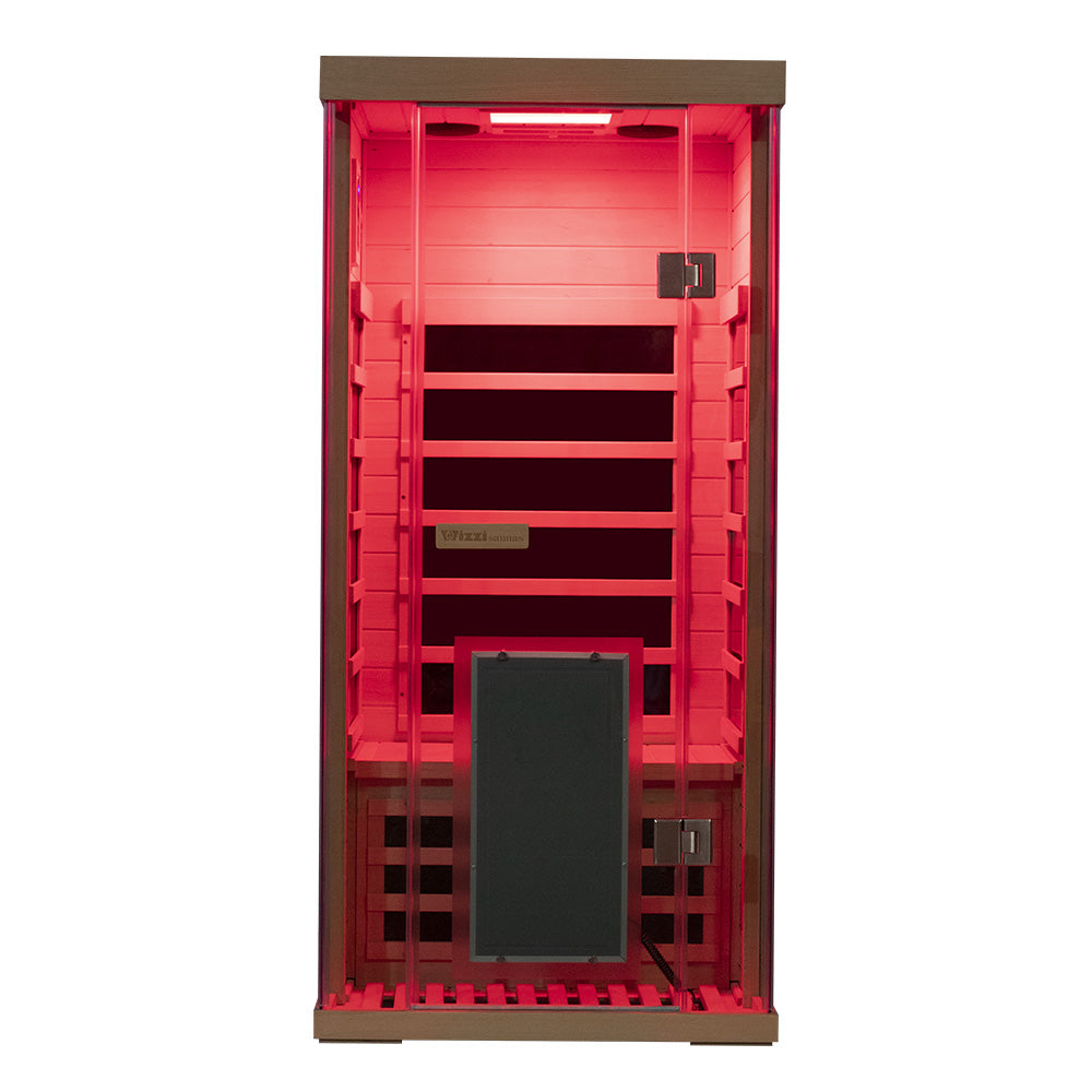Wizzisaunas SH01 1 Person Hemlock Far Infrared Sauna