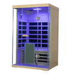 Wizzisaunas SH02 2 Person Hemlock Far Infrared Sauna