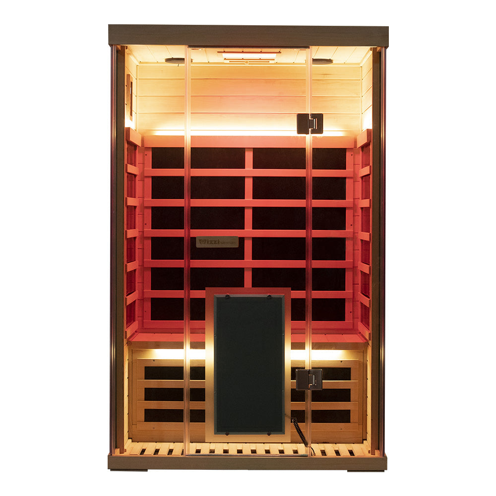 Wizzisaunas SH02 2 Person Hemlock Far Infrared Sauna