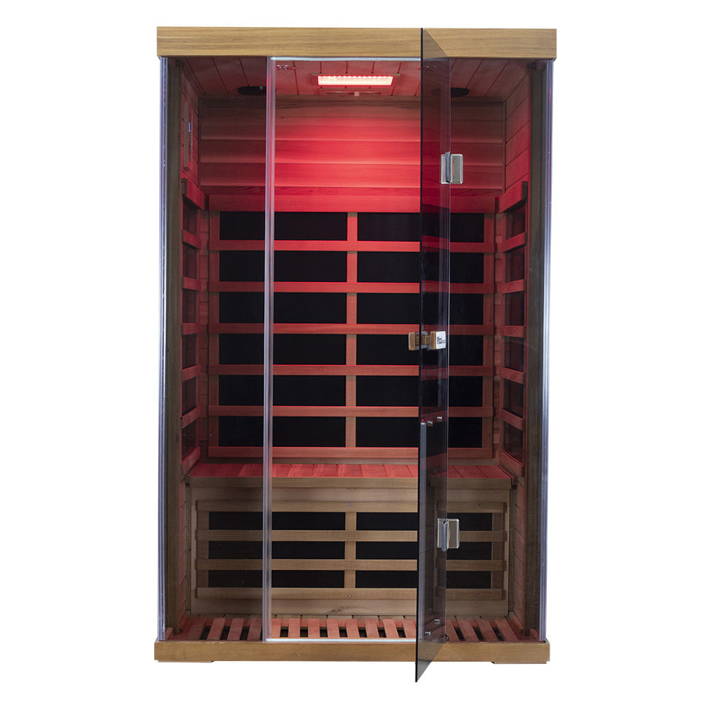 Wizzisaunas SR02 2 Person Red Cedar Far Infrared Sauna