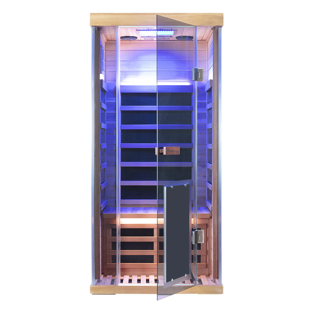 Wizzisaunas SR01 1 Person Red Cedar Far Infrared Sauna