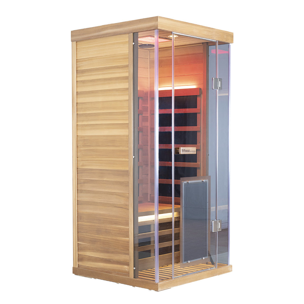 Wizzisaunas SR01 1 Person Red Cedar Far Infrared Sauna