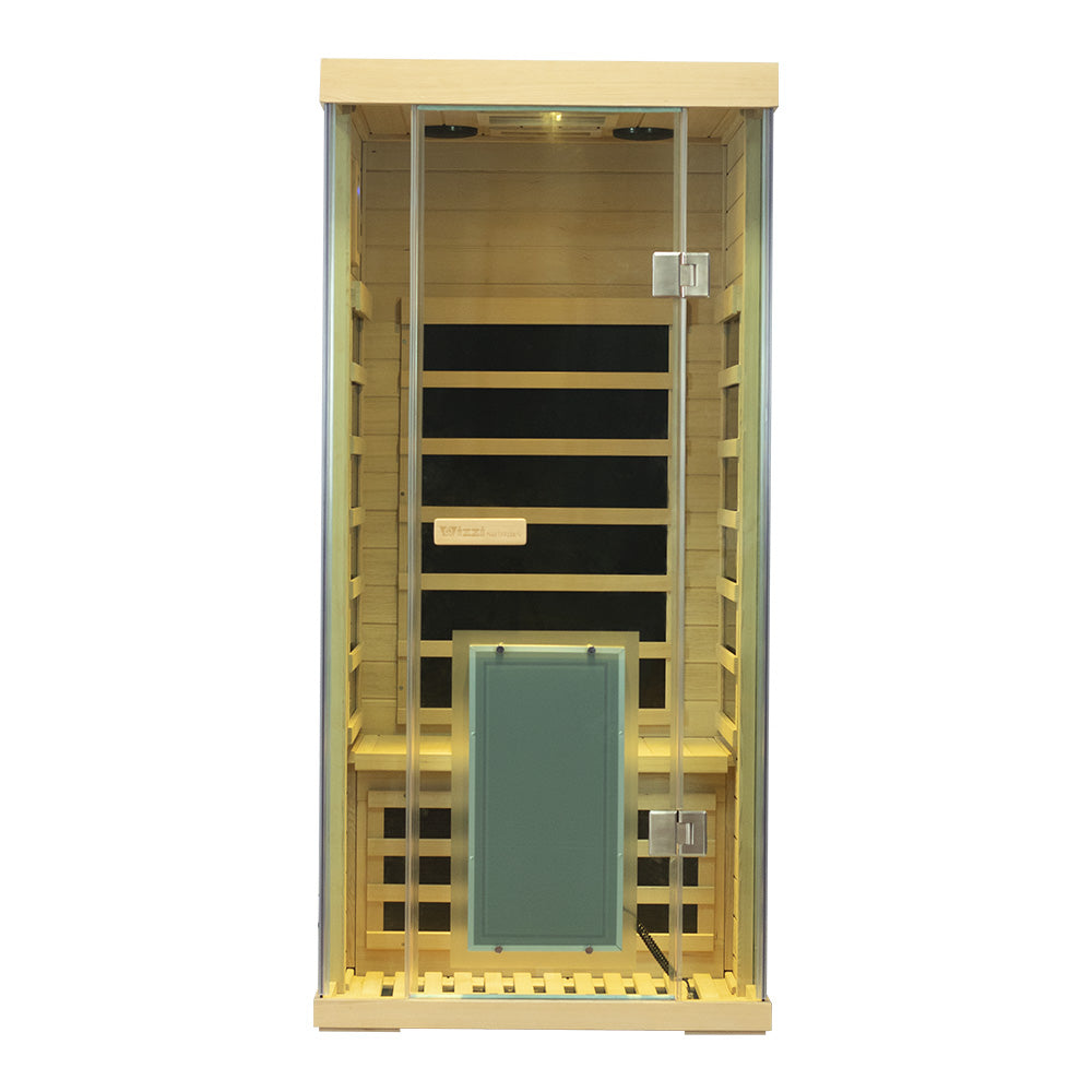 Wizzisaunas SH01 1 Person Hemlock Far Infrared Sauna