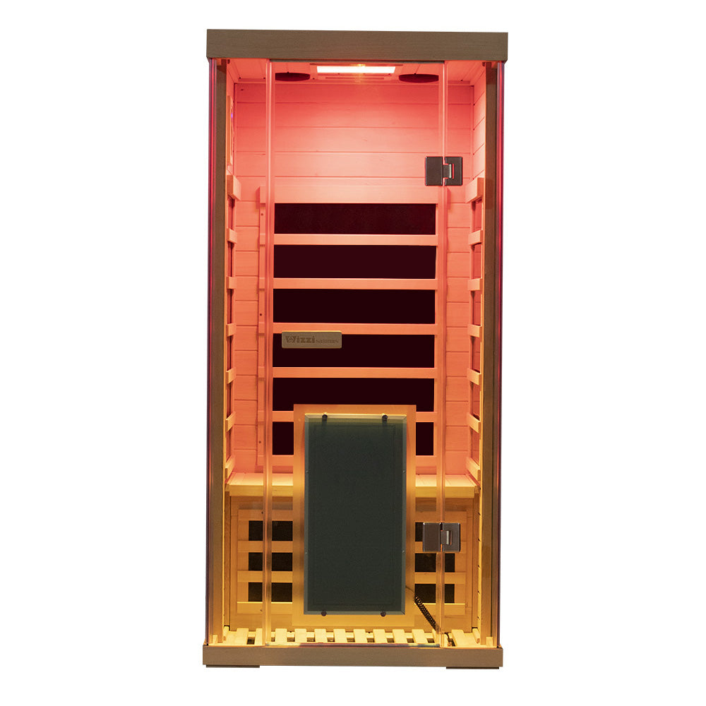 Wizzisaunas SH01 1 Person Hemlock Far Infrared Sauna
