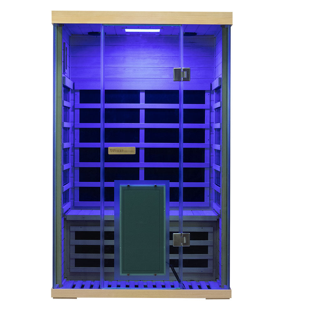Wizzisaunas SH02 2 Person Hemlock Far Infrared Sauna