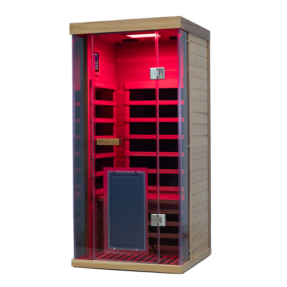 Wizzisaunas SR01 1 Person Red Cedar Far Infrared Sauna