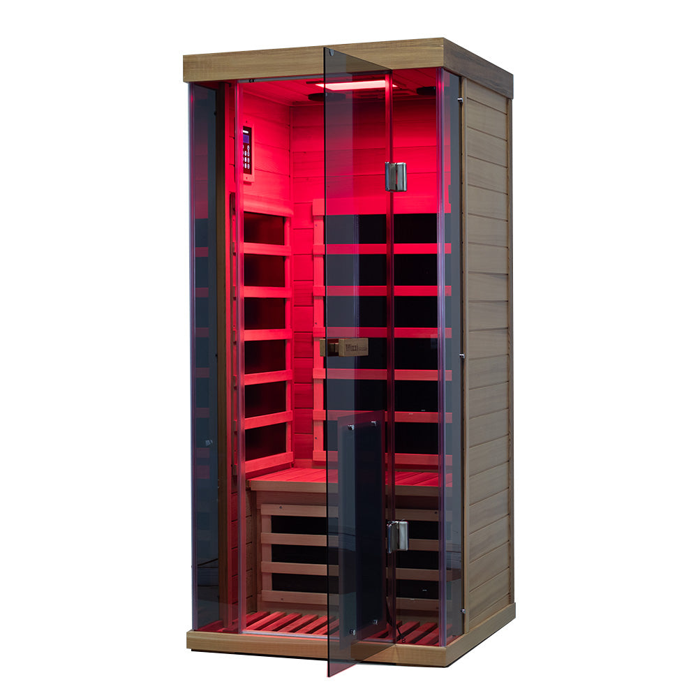 Wizzisaunas SR01 1 Person Red Cedar Far Infrared Sauna
