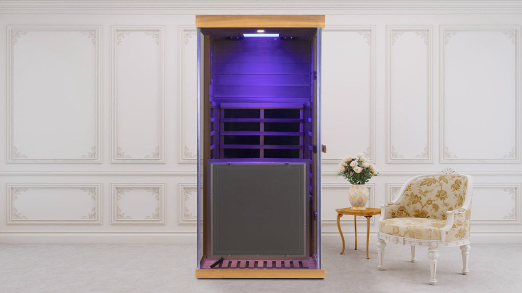 Wizzisaunas 909MX Mini 1 Person Red Cedar Infrared Sauna