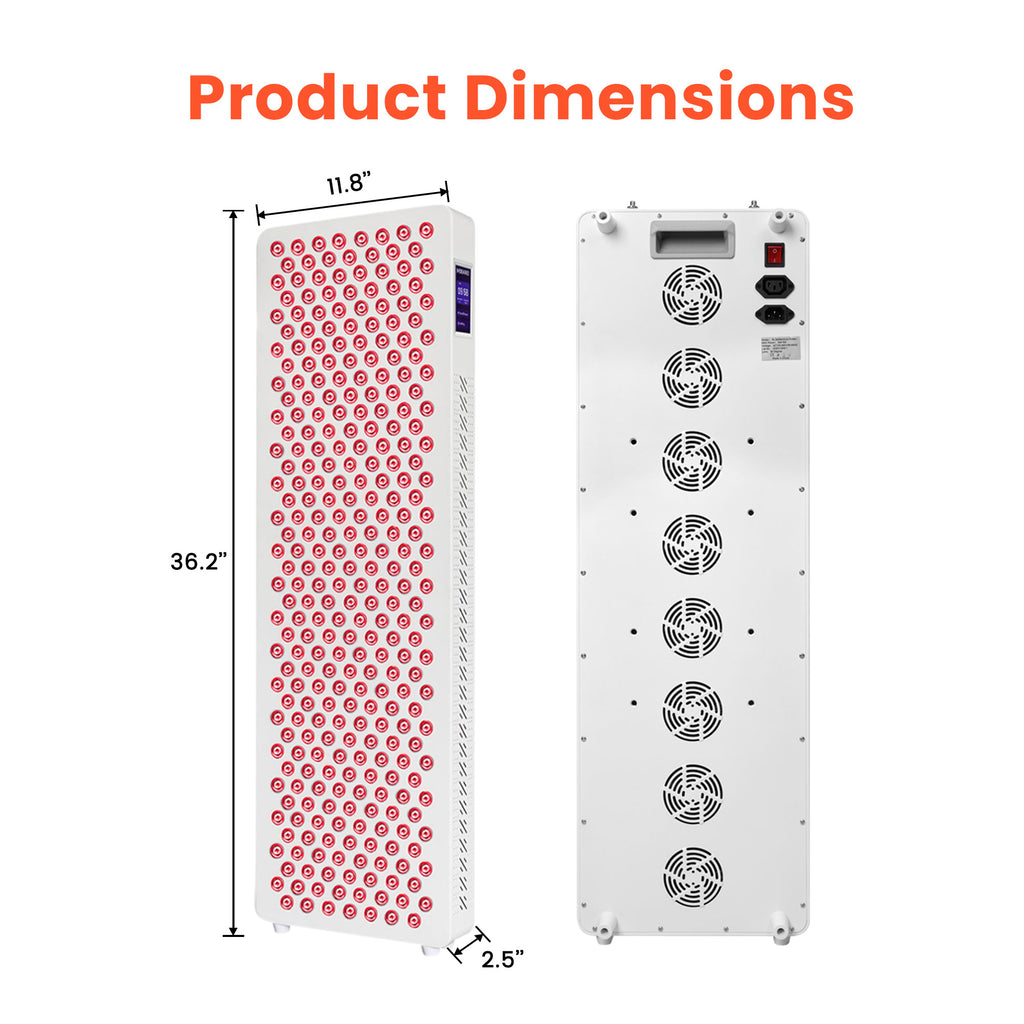 Red Light Therapy Panel with Touch Screen Remote Controller