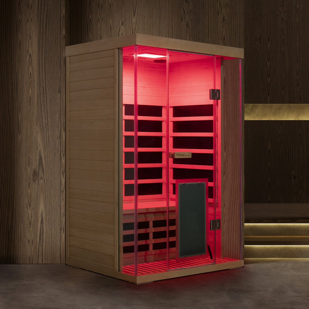 Wizzisaunas SH02 2 Person Hemlock Far Infrared Sauna