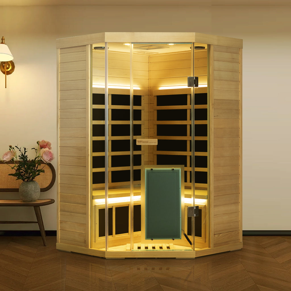 Wizzisaunas SH07 2 Person Hemlock Far Infrared Sauna