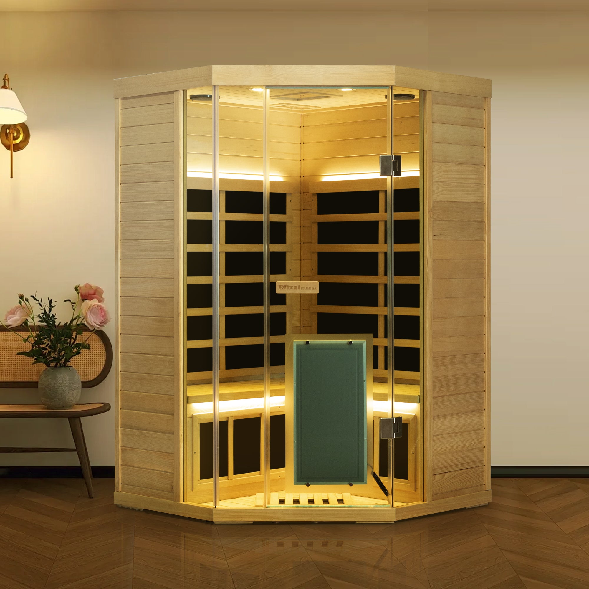 Wizzisaunas SH07 2 Person Hemlock Far Infrared Sauna