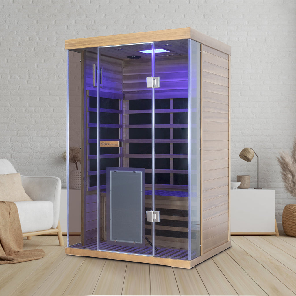 Wizzisaunas SR02 2 Person Red Cedar Far Infrared Sauna