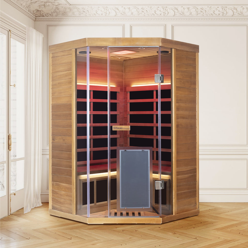 Wizzisaunas SR07 2 Person Red Cedar Far Infrared Sauna