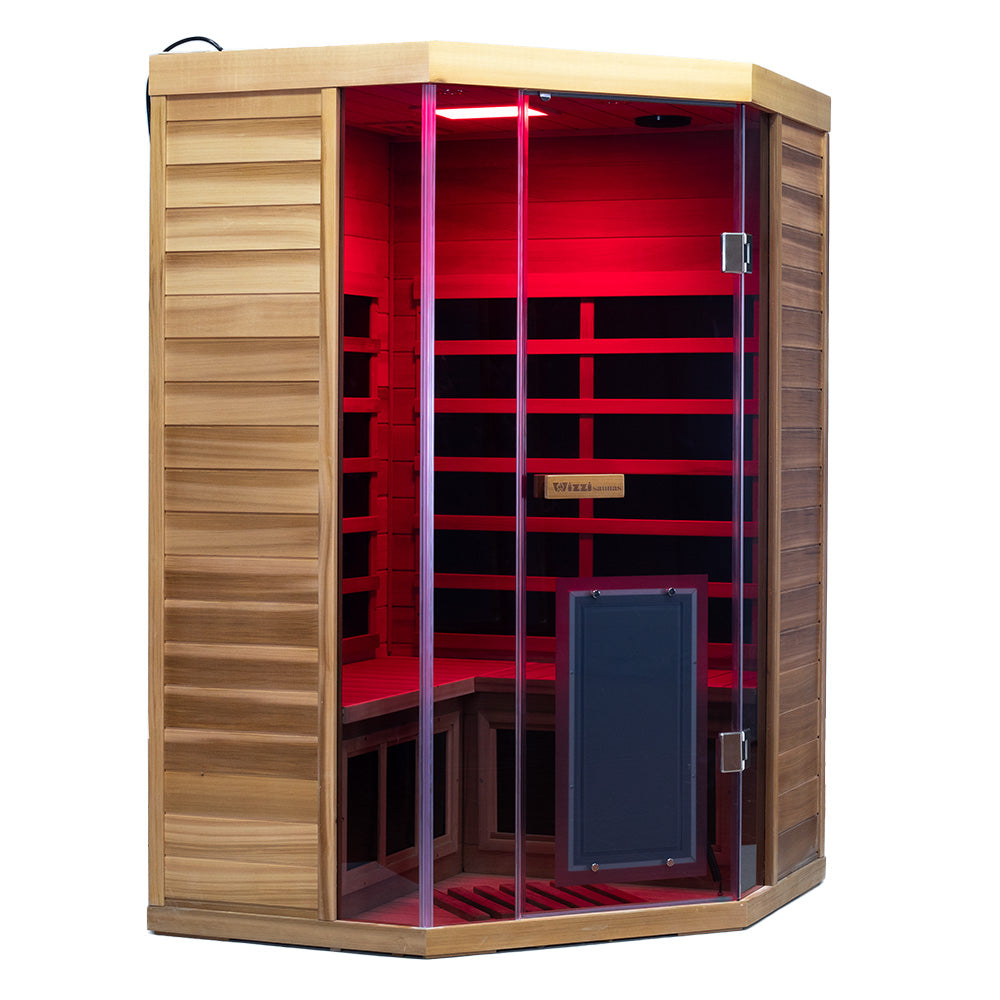 Wizzisaunas SR07 2 Person Red Cedar Far Infrared Sauna