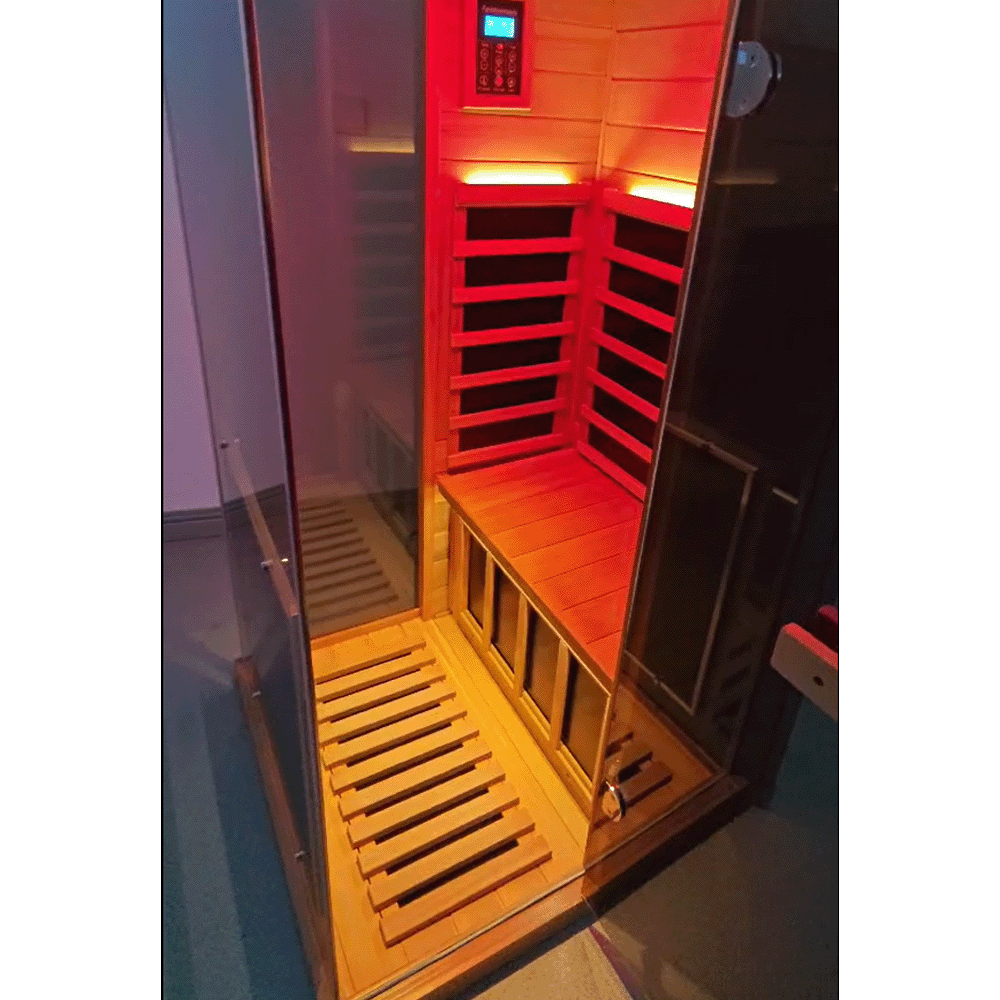 Wizzisaunas 909MX Mini 1 Person Red Cedar Infrared Sauna