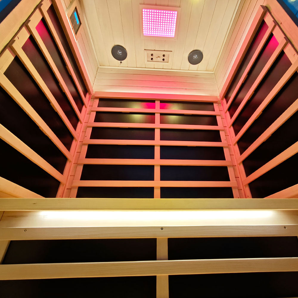 Wizzisaunas SH02 2 Person Hemlock Far Infrared Sauna